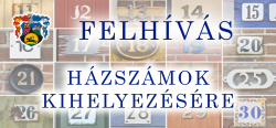 Felhívás házszámok kihelyezésére