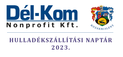 Hulladékszállítási naptár 2023