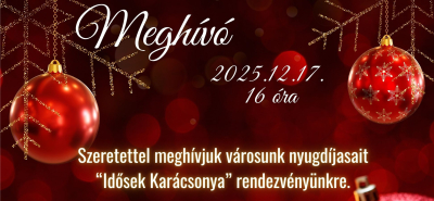 Idősek karácsonya - meghívó
