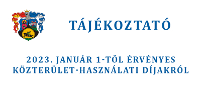 Közterület-használati díjak változása