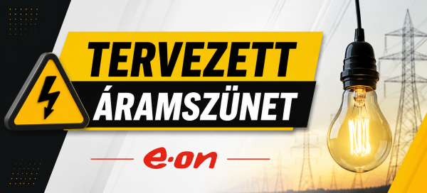 Tervezett áramszünet