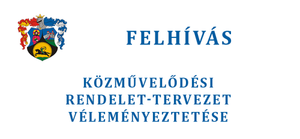 Közművelődési rendelettervezet