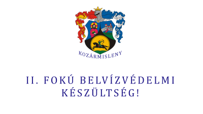 II. Fokú belvízvédelmi készültség!