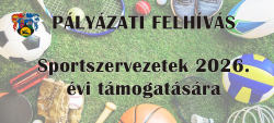 Sportszervezetek támogatása