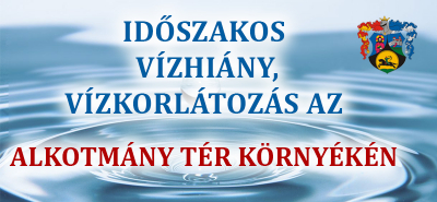 Időszakos vízhiány az Alkotmány téren