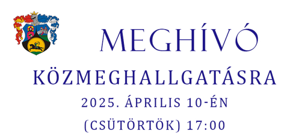 Meghívó közmeghallgatásra