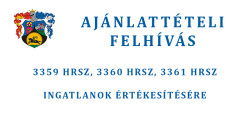 3359, 3360, 3361 ingatlanok értékesítése