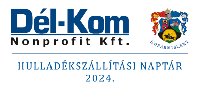 Hulladékszállítási naptár 2024.